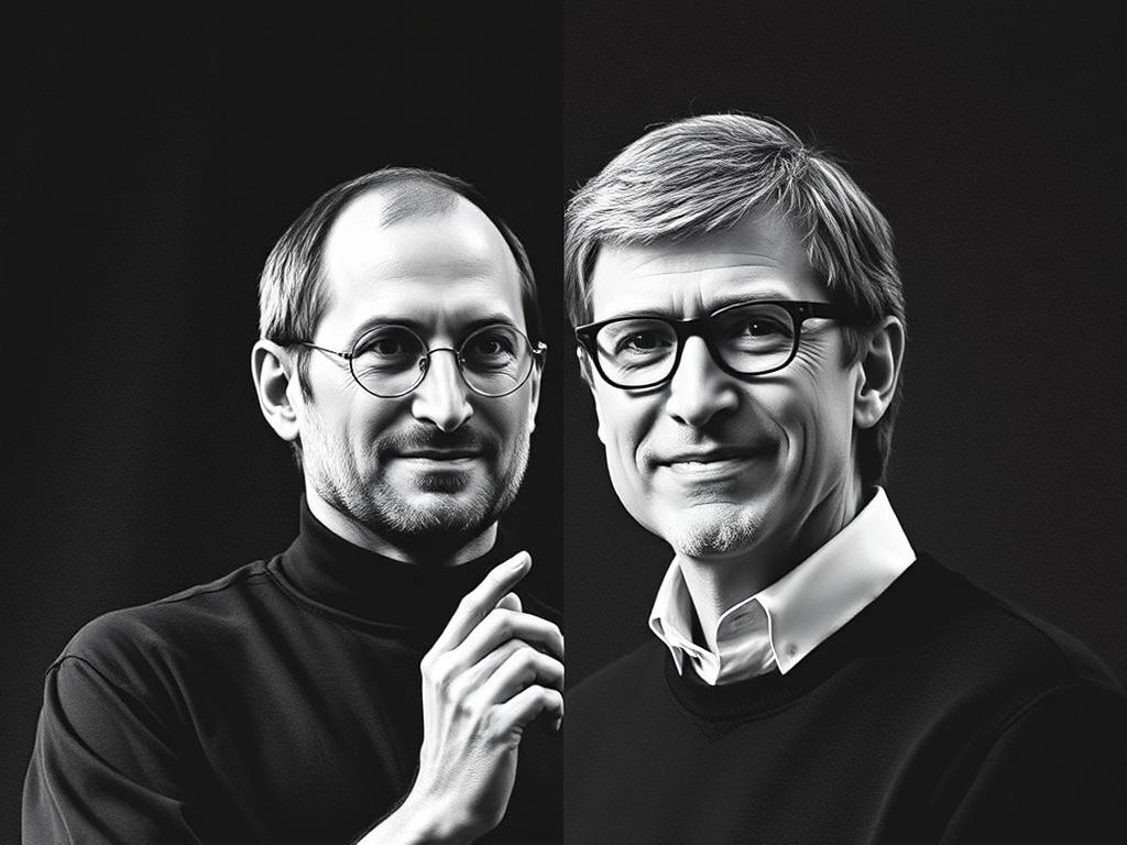     Cómo Crearon sus Imperios: Las Historias de Steve Jobs y Bill Gates. Marketing y la creación de marcas