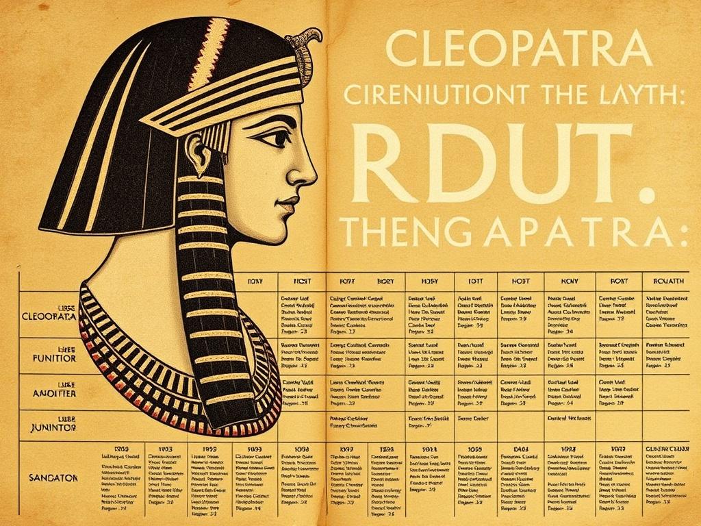     La Verdadera Historia de Cleopatra, Más Allá del Mito. Tabla cronológica esencial de la vida de Cleopatra