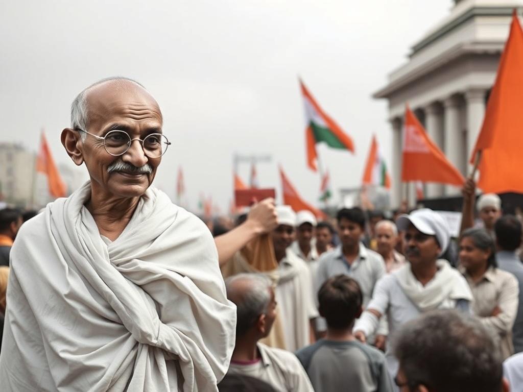     Mahatma Gandhi: Gewaltloser Widerstand und sein Vermächtnis. Caso práctico paso a paso: boicot a una empresa contaminante