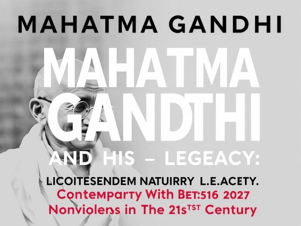     Mahatma Gandhi: Gewaltloser Widerstand und sein Vermächtnis. Legado contemporáneo: la no violencia en el siglo XXI