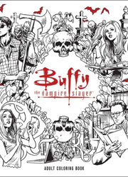 На основе сериала "Баффи - истребительница вампиров" создана раскраска для взрослых